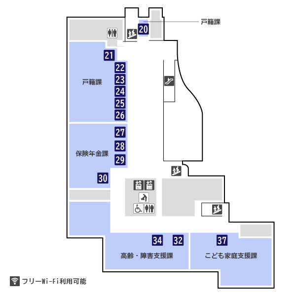 Mapa de piso el primer piso