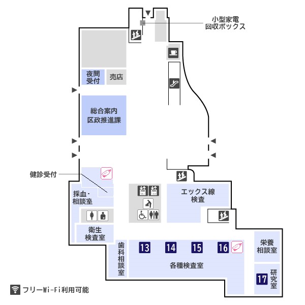 Mapa de piso la primera planta