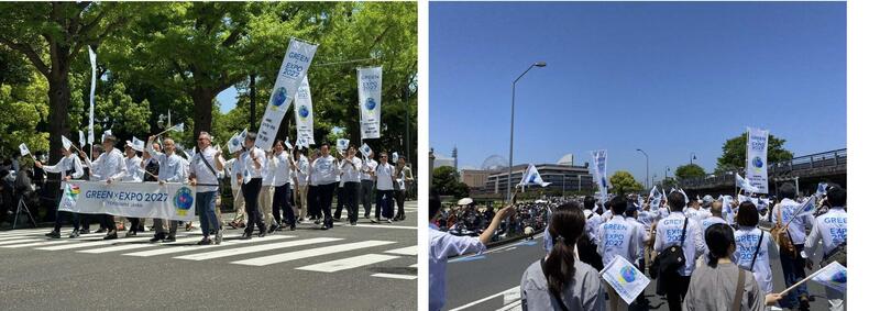 El 72o desfile de Yokohama ザ (desfile del traje internacional)