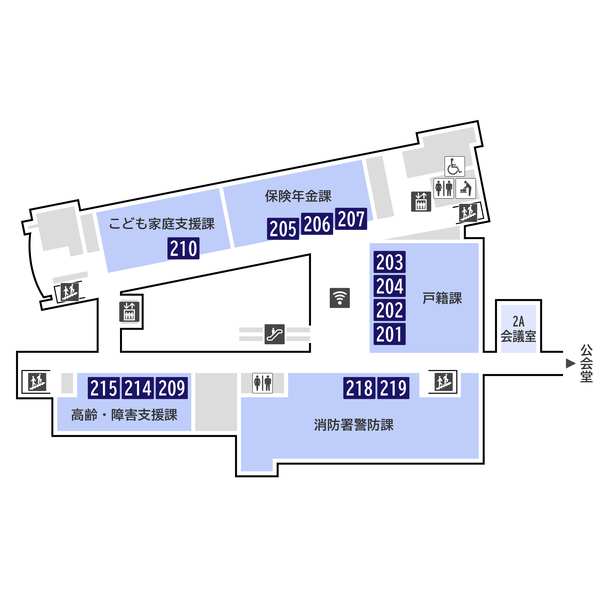 El mapa de piso del primer piso