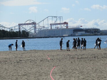 Playa actividad limpia