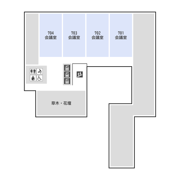 Mapa de piso el séptimo piso