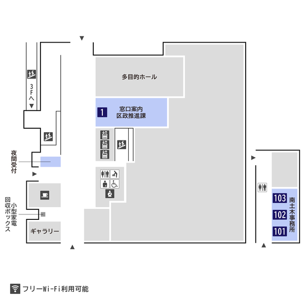 Mapa de piso la primera planta