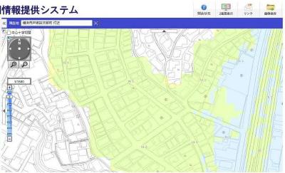 Los datos de la imagen del mapa de riesgo de la inundación que vi en un mapa de prevención del desastre estrepitosamente