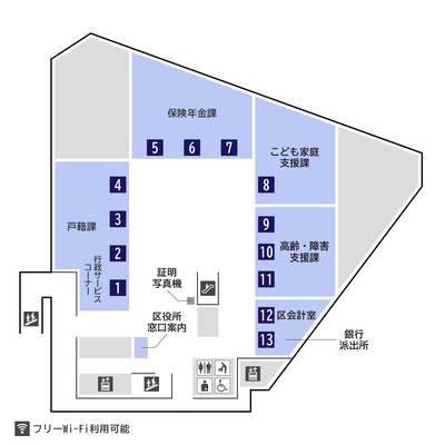 El mapa de piso del primer piso